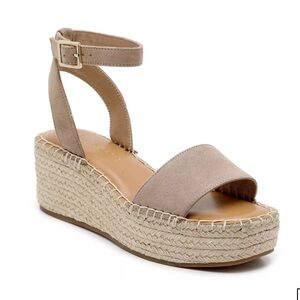 ✨New! Kelly & Katie Tan/taupe Espadrille Wedge Sandal